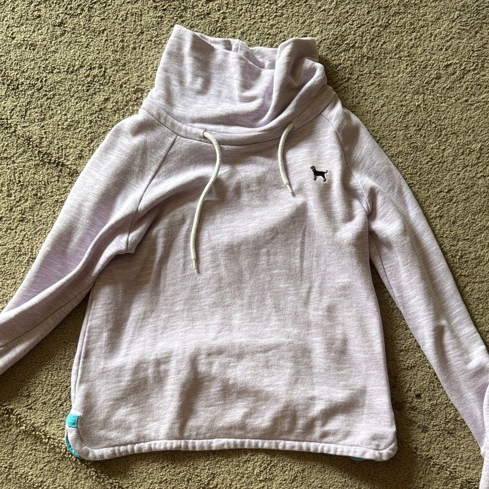 The Black dog cowlneck Light Purple Sweatshirt